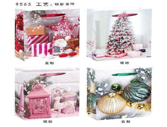 Festive Christmas Party Paper Bag - Jumbo Size 31x40x12 cm