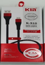 USB to USB-C Charging Cable - Black and Silver