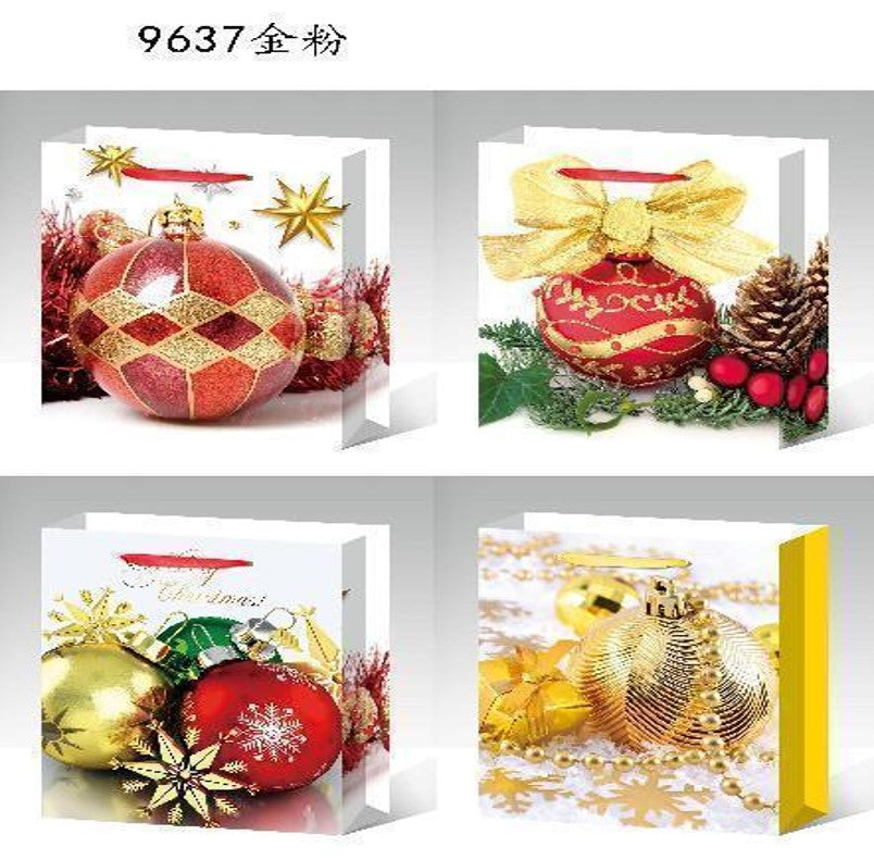 Festive Christmas Party Paper Bag - Medium Size 18x24x8.5 cm