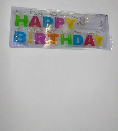 Modern LED Light  - Happy Birthday Multicolor