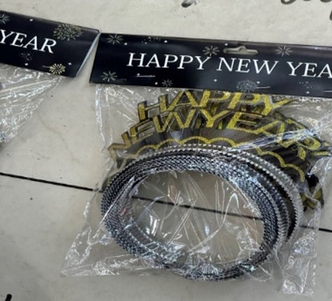 New Year Themed Headband - 6 pieces per pack
