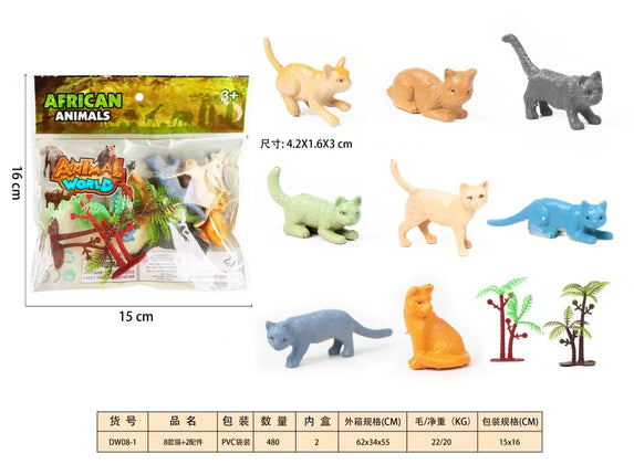 African Animal Toy Pack – Wild Safari Animal Figures