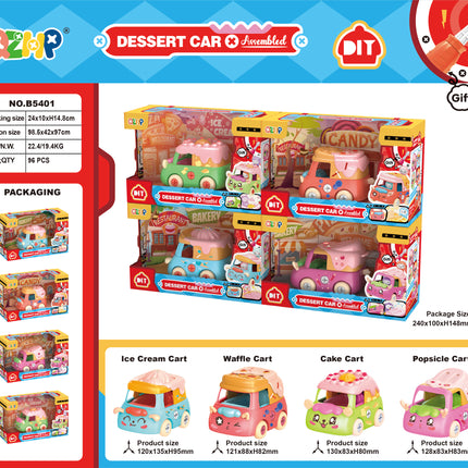 Food Toy Car Set – 4 Fun & Unique Fast Food Vehicle Designs for Kids