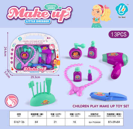 Little Dresser Makeup Toy Set – Beauty Play Set with Mirror