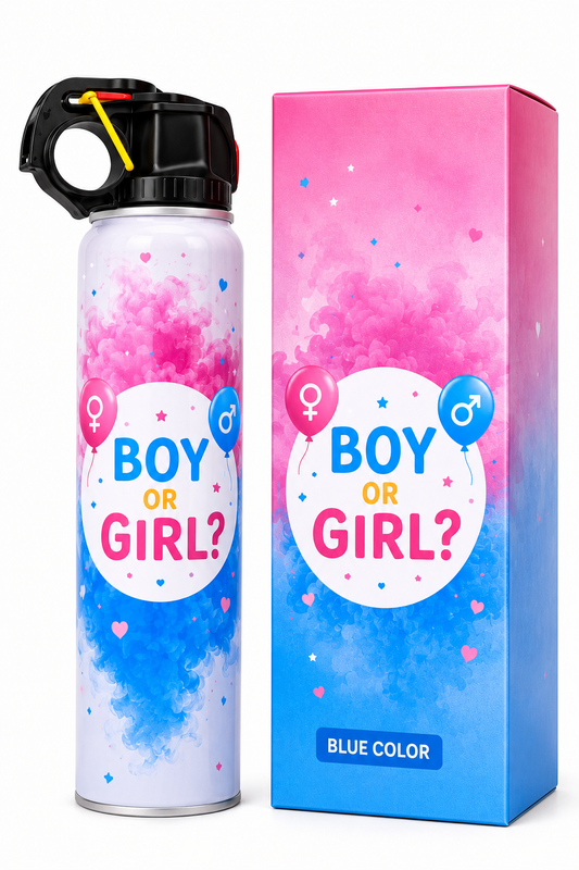 Gender Reveal Party Spray Blue