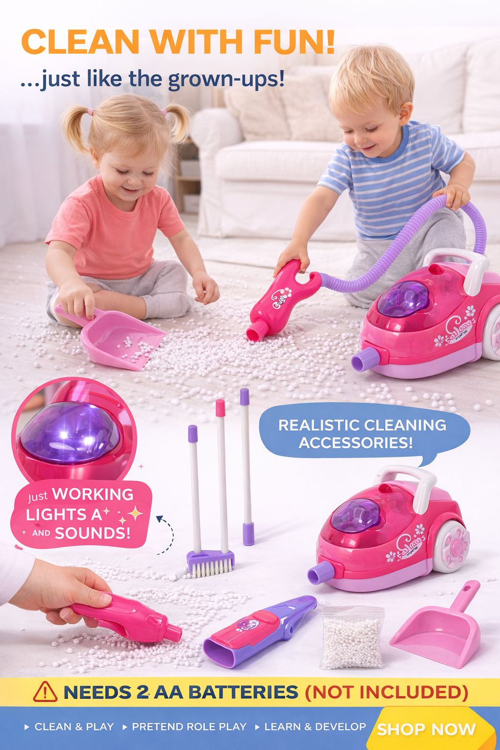 Kids Vacuum Playset