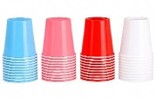Paper Cups-10ct – 7 Oz (Light Blue Pink, Red, White)