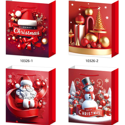 Large Christmas Giftbag. Size :26 x 32x10 cm