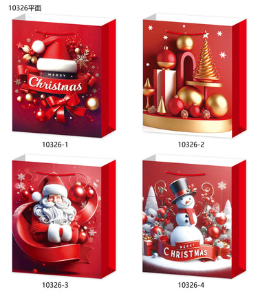 Large Christmas Giftbag. Size :26 x 32x10 cm