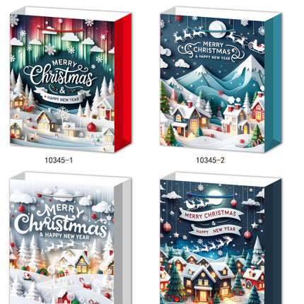 Large Christmas Giftbag. Size: 26 x 32x10 cm