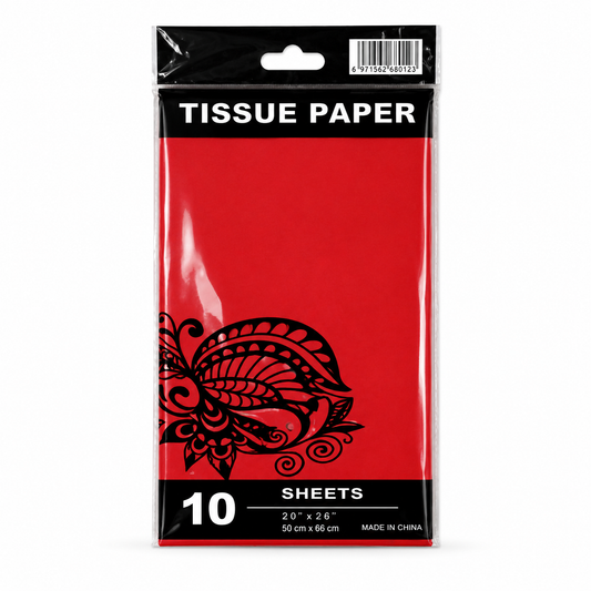 10ct Tissue paper. Asst Colors
