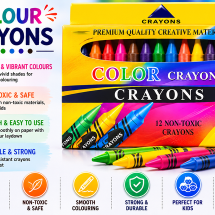 12ct Color crayons
