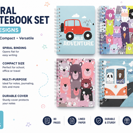 4ct Notebook set