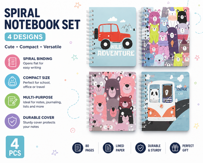 4ct Notebook set
