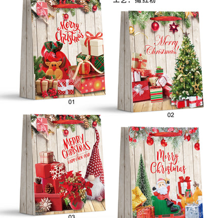 Large Christmas Giftbag . Size : 26*32*10 cm
