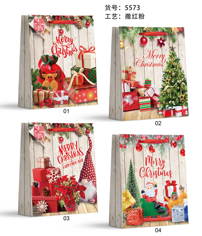 Large Christmas Giftbag . Size : 26*32*10 cm