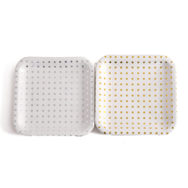 9" Plates – 10 Pieces per Pack (Square Design)