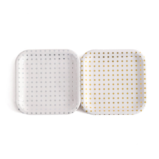 7" Square Plate -10ct