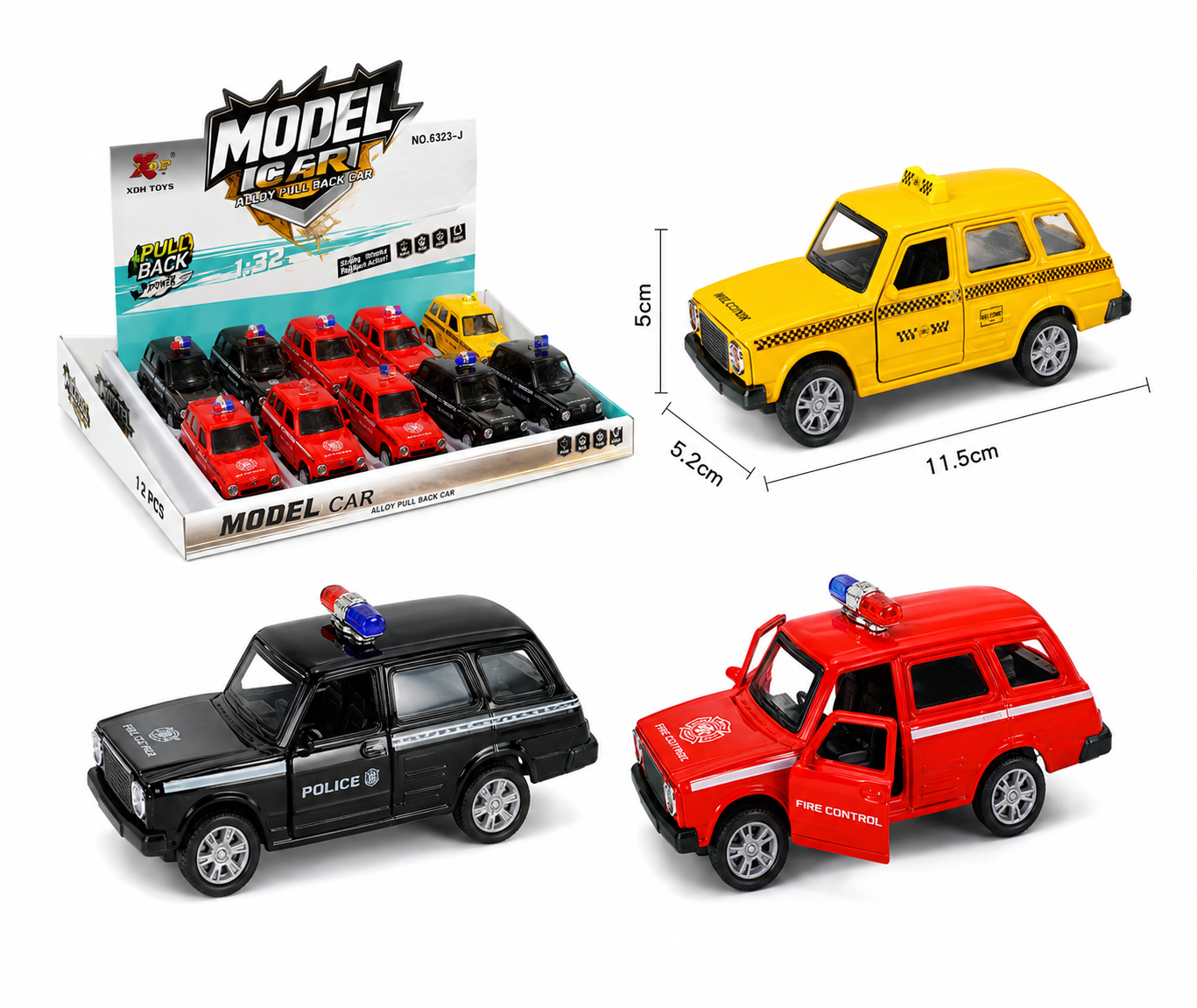 Die-Cast Pull Back Toy Car
