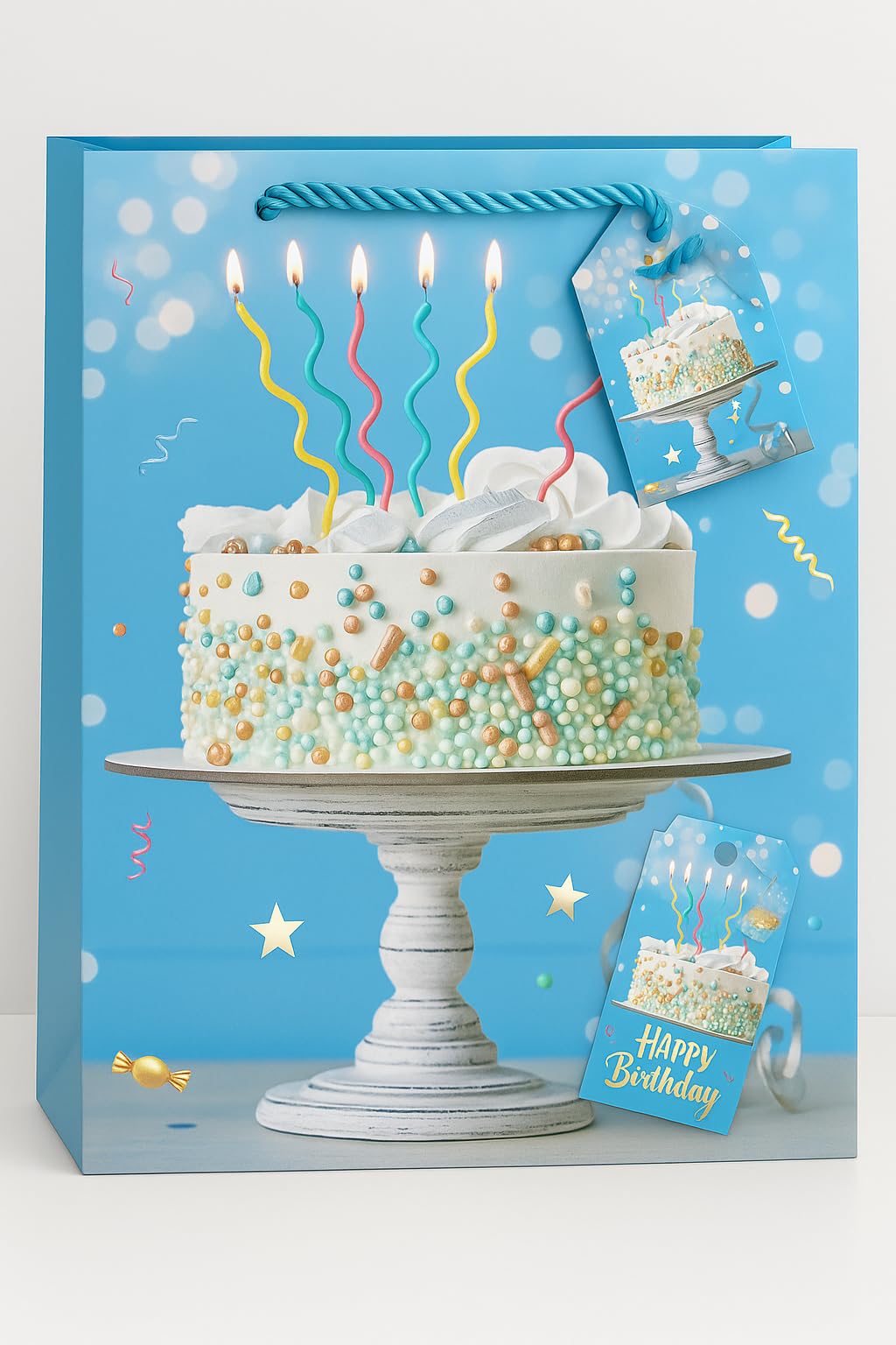 Medium Birthday Giftbag.18x24x8.5cm
