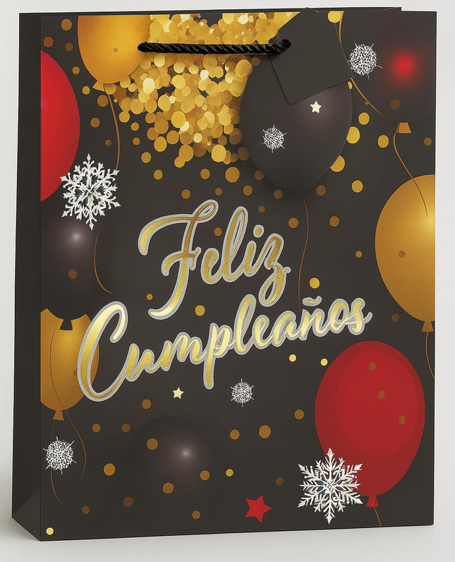 Gift Bags Large - 40x31x12 cm Birthday Theme (Spanish)