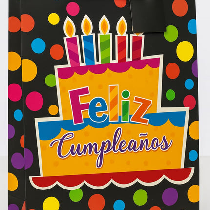 Gift Bags Size Large - 26x32x10 cm Birthday Theme (Spanish)