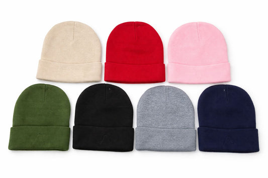 Winter Beanie Cap – Soft Knitted Warm Hat for Men & Women - Mix Colors