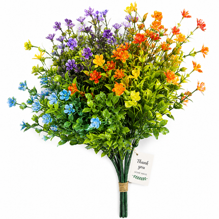 Artifical flower -26cm 5 branch.Multiple colors