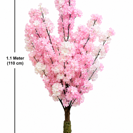 1.1M Artificial Cherry Blossom Tree - Light Pink & White
