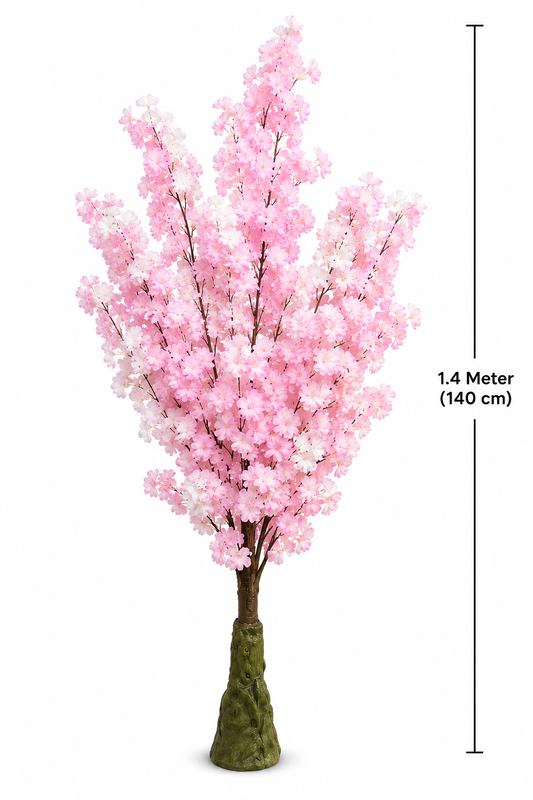 1.4M Artificial Cherry Blossom Tree – Light Pink & White