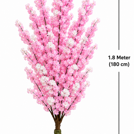 1.8M Artificial Cherry Blossom Tree – Light Pink & White