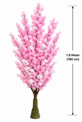 1.8M Artificial Cherry Blossom Tree – Light Pink & White