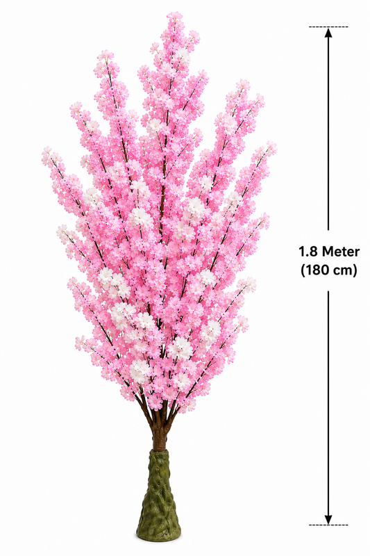 1.8M Artificial Cherry Blossom Tree – Light Pink & White