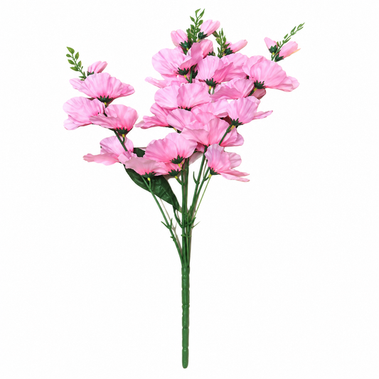 40cm Artificial Pink Flower Bunch