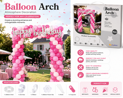Pastel Pink Blue Balloon Arch Kit