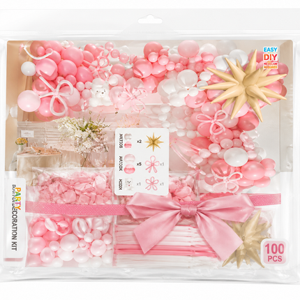 Pink Balloon Decoration Kit 100PCS