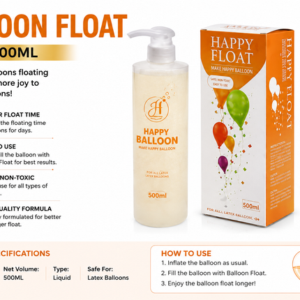 500ML Balloon Float Gel for Latex Balloons
