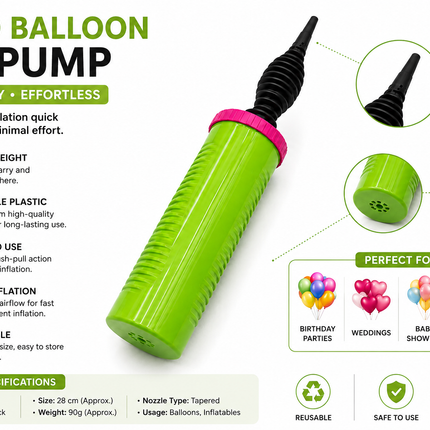 Hand Balloon Air Pump