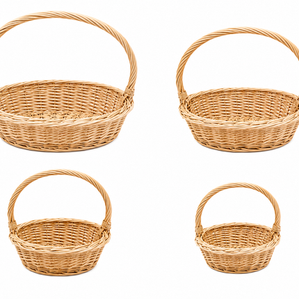 Handwoven Wicker Gift Basket Set