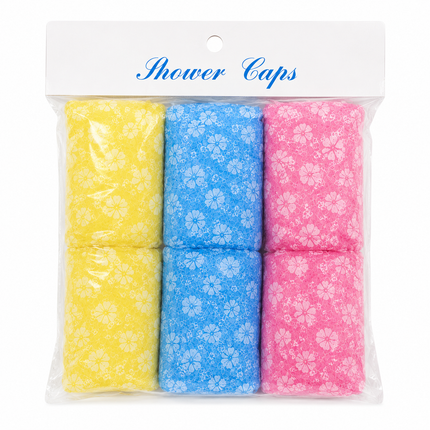 Disposable Shower Caps 6 Pack