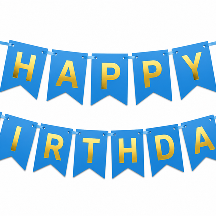 Birthday Banner- Hot Stamped