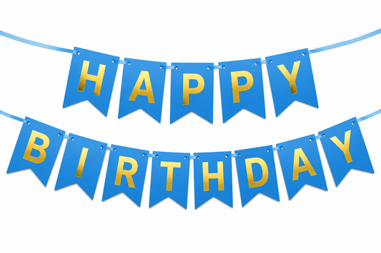 Birthday Banner- Hot Stamped