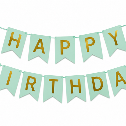Birthday Banner. Asst colors