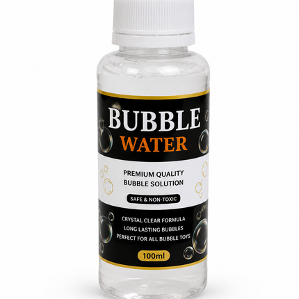 Premium Bubble Water Solution 100ml – Non-Toxic Bubble Refill