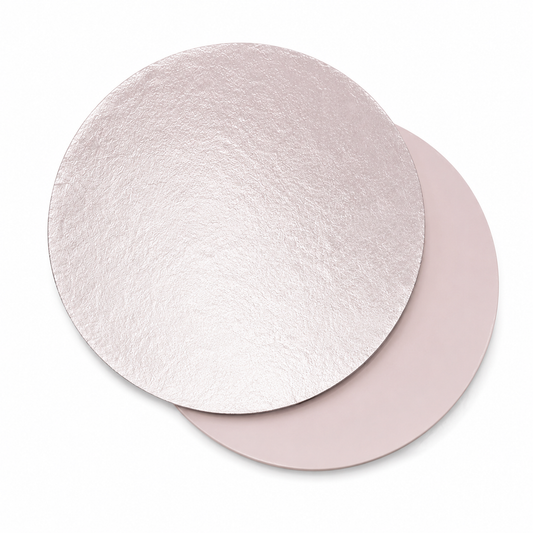 20cm Round Silver Foil Cake Board