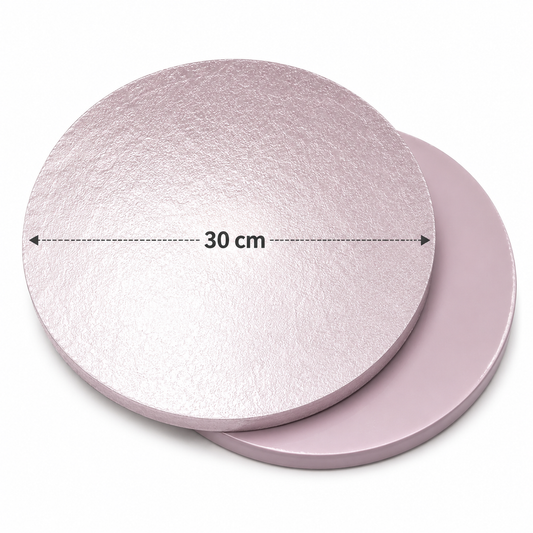 Round Silver Cake Board 30cm