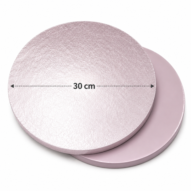 Round Silver Cake Board 30cm