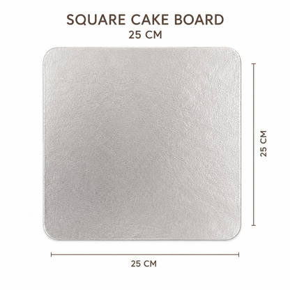 25cm Square Cake Board