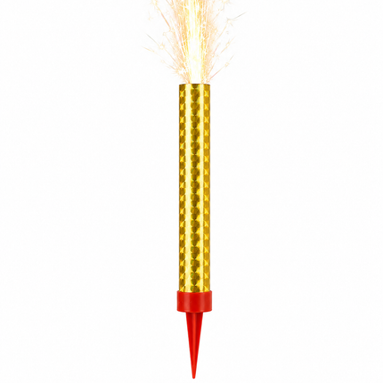 Birthday Golden Sparkler Fountain Candle 12cm