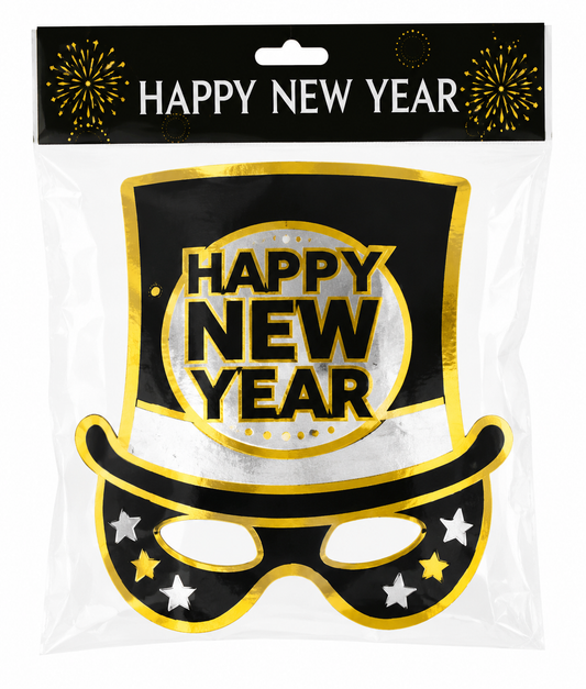 Happy New Year Party Hat Mask